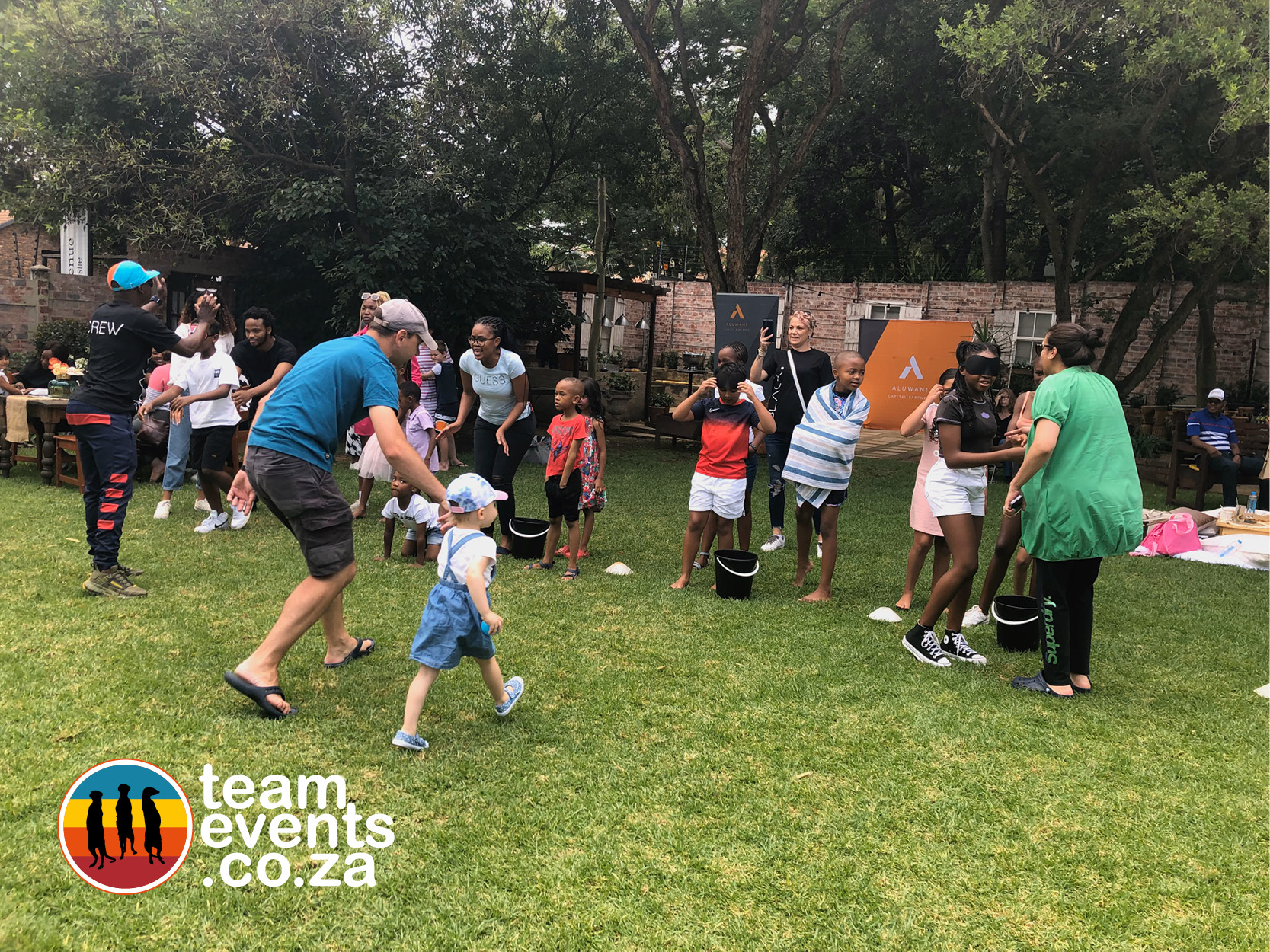 Corporate fun day, team building, group team building activity