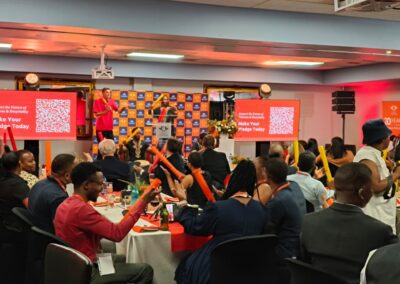 Facilitation team at the boomwhacker session with University of Johannesburg