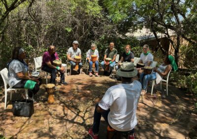 Amazing Race Event - the drumming activity at Thabo Eco Hotel for Aluwani Year End Event